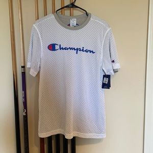 White champions reversible tee